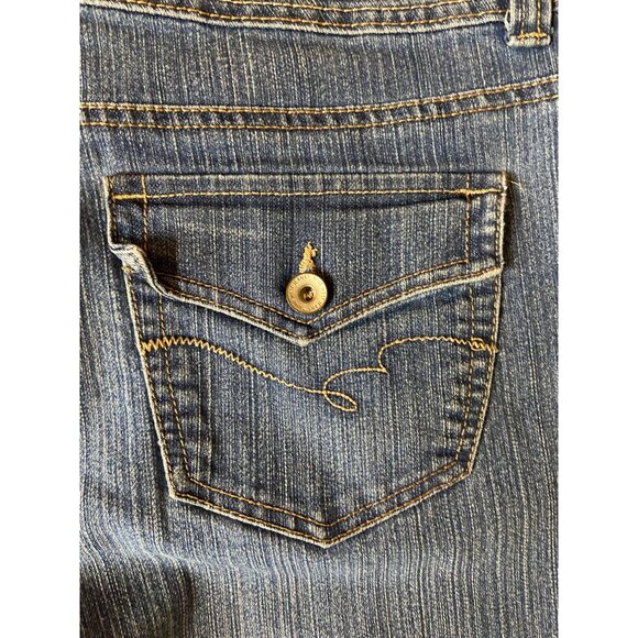 Nine West Jeans Womens 12 Blue Straight Leg Mid Rise Stretch Denim Classic Y2K - Picture 10 of 10
